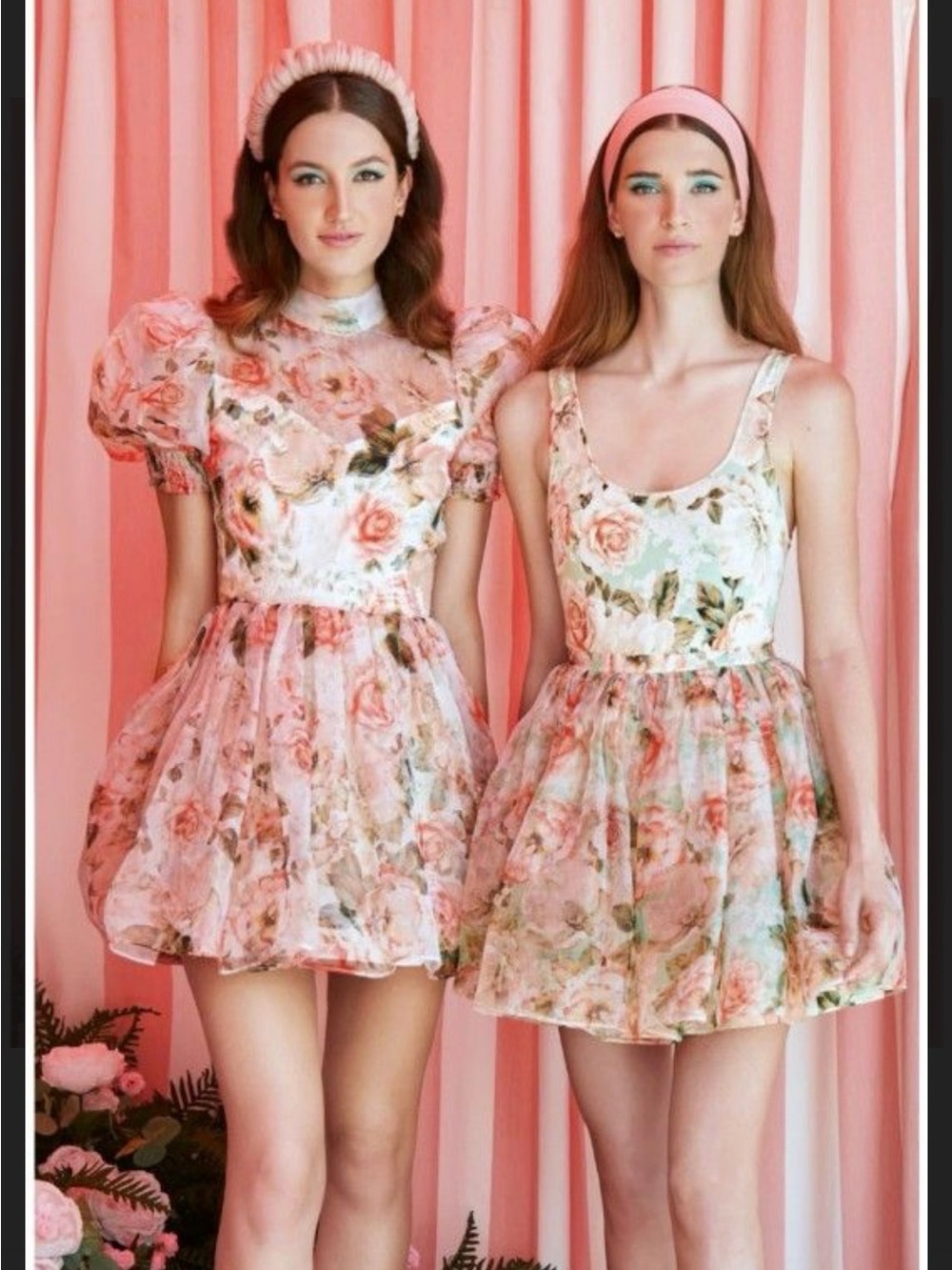 Alice + Olivia Pink Floral Mini Dress
